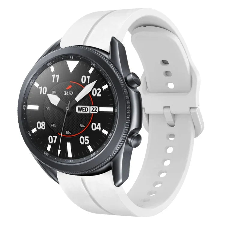 22mm 矽膠環形錶帶，適用於 Samsung Galaxy Watch3 45mm，適用於 Samsung Galaxy Watch 46mm，適用於 Samsung Gear S3 Classic，適用於 Samsung Gear S3 Frontier