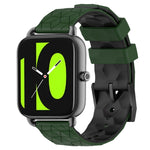 22mm Football Pattern Two-Color Silicone Watch Band, For Xiaomi Haylou RS4 LS12