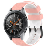 22mm 足球圖案雙色矽膠錶帶，適用於 Samsung Galaxy Watch3 45mm，適用於 Samsung Galaxy Watch 46mm，適用於 Samsung Gear S3 Classic，適用於 Samsung Gear S3 Frontier