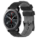 22mm 足球圖案雙色矽膠錶帶，適用於 Samsung Galaxy Watch3 45mm，適用於 Samsung Galaxy Watch 46mm，適用於 Samsung Gear S3 Classic，適用於 Samsung Gear S3 Frontier