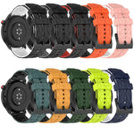 20mm Football Pattern Two-Color Silicone Watch Band, For Samsung Galaxy Watch Active 2 44mm, For Samsung Galaxy Watch 42mm