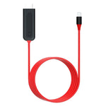 2m 8 Pin 轉 HDMI 轉接線，視頻同步屏幕轉換器，適用於 iPad iPhone，8 Pin 轉 HDMI