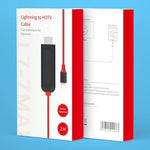 2m 8 Pin 轉 HDMI 轉接線，視頻同步屏幕轉換器，適用於 iPad iPhone，8 Pin 轉 HDMI