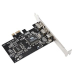 PCI-E 三埠 1394a 1394b Firewire 擴充卡，含2個6針與1個4針，適用桌上型電腦，1394a+1394b