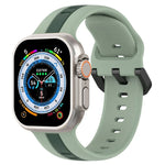 雙色環扣矽膠錶帶，適用於 Apple Watch Ultra 49mm，Apple Watch Series 8&7 45mm，Apple Watch Series 8&7 41mm
