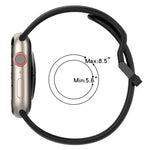雙色環扣矽膠錶帶，適用於 Apple Watch Ultra 49mm，Apple Watch Series 8&7 45mm，Apple Watch Series 8&7 41mm