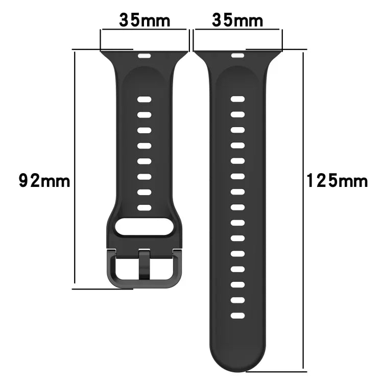 雙色環扣矽膠錶帶，適用於 Apple Watch Ultra 49mm，Apple Watch Series 8&7 45mm，Apple Watch Series 8&7 41mm