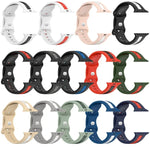 蝴蝶扣雙色矽膠錶帶，適用於 Apple Watch Ultra 49mm，Apple Watch Series 8&7 45mm，Apple Watch Series 8&7 41mm