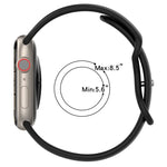 蝴蝶扣雙色矽膠錶帶，適用於 Apple Watch Ultra 49mm，Apple Watch Series 8&7 45mm，Apple Watch Series 8&7 41mm
