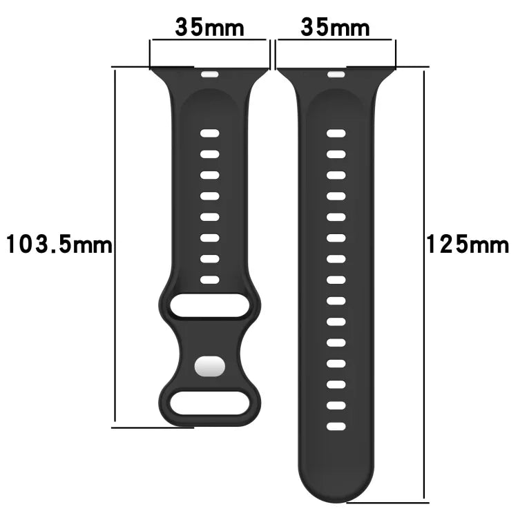 蝴蝶扣雙色矽膠錶帶，適用於 Apple Watch Ultra 49mm，Apple Watch Series 8&7 45mm，Apple Watch Series 8&7 41mm