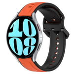 20mm 凸起環雙色矽膠錶帶，適用於 Samsung Galaxy Watch 6 40mm，適用於 Samsung Galaxy Watch 6 Classic 43mm