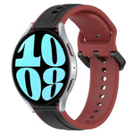 20mm 凸起環雙色矽膠錶帶，適用於 Samsung Galaxy Watch 6 40mm，適用於 Samsung Galaxy Watch 6 Classic 43mm