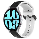 20mm 凸起環雙色矽膠錶帶，適用於 Samsung Galaxy Watch 6 40mm，適用於 Samsung Galaxy Watch 6 Classic 43mm