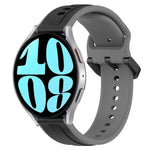 20mm 凸起環雙色矽膠錶帶，適用於 Samsung Galaxy Watch 6 40mm，適用於 Samsung Galaxy Watch 6 Classic 43mm