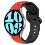 20mm 凸起環雙色矽膠錶帶，適用於 Samsung Galaxy Watch 6 40mm，適用於 Samsung Galaxy Watch 6 Classic 43mm