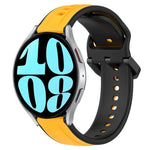 20mm 凸起環雙色矽膠錶帶，適用於 Samsung Galaxy Watch 6 40mm，適用於 Samsung Galaxy Watch 6 Classic 43mm