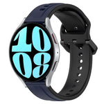 20mm 凸起環雙色矽膠錶帶，適用於 Samsung Galaxy Watch 6 40mm，適用於 Samsung Galaxy Watch 6 Classic 43mm
