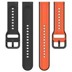 20mm 凸起環雙色矽膠錶帶，適用於 Samsung Galaxy Watch 6 40mm，適用於 Samsung Galaxy Watch 6 Classic 43mm