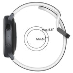 20mm 凸起環雙色矽膠錶帶，適用於 Samsung Galaxy Watch 6 40mm，適用於 Samsung Galaxy Watch 6 Classic 43mm
