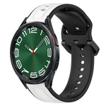 20mm 凸起環雙色矽膠錶帶，適用於 Samsung Galaxy Watch 6 40mm，適用於 Samsung Galaxy Watch 6 Classic 43mm