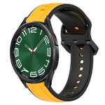 20mm 凸起環雙色矽膠錶帶，適用於 Samsung Galaxy Watch 6 40mm，適用於 Samsung Galaxy Watch 6 Classic 43mm
