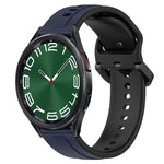 20mm 凸起環雙色矽膠錶帶，適用於 Samsung Galaxy Watch 6 40mm，適用於 Samsung Galaxy Watch 6 Classic 43mm