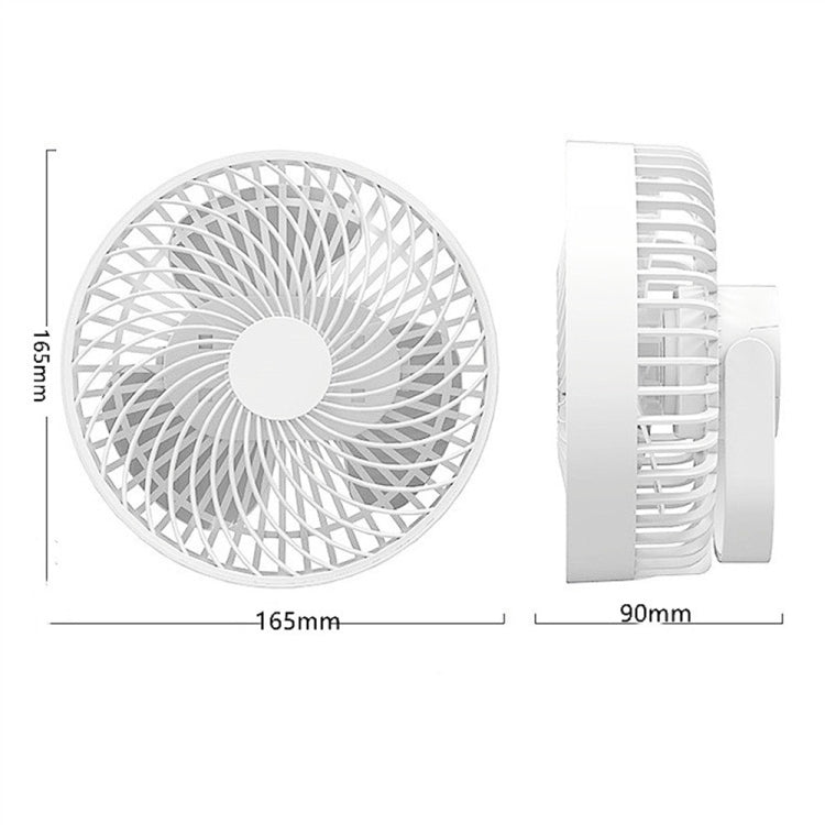 多功能 LED 可充電戶外便攜帳篷露營風扇，黑色，白色