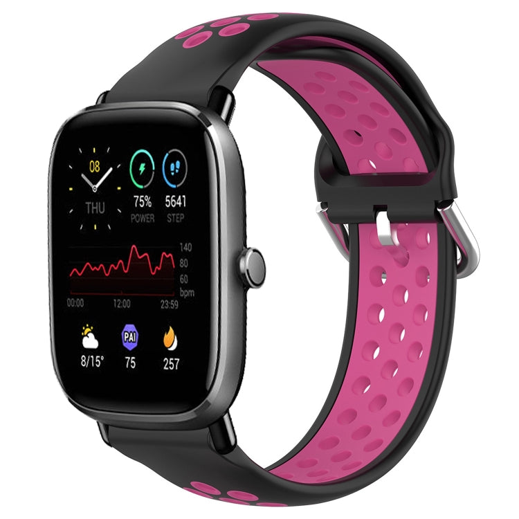 20mm Perforated Breathable Sports Silicone Watch Band, For Amazfit GTS 2 Mini, For Amazfit GTS 2, For Amazfit GTS