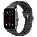 20mm Perforated Breathable Sports Silicone Watch Band, For Amazfit GTS 2 Mini, For Amazfit GTS 2, For Amazfit GTS