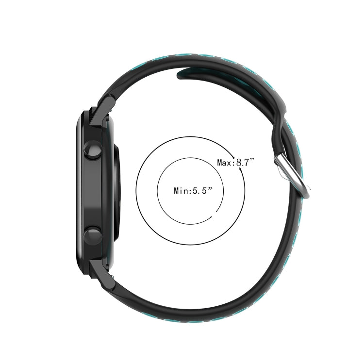 20mm Perforated Breathable Sports Silicone Watch Band, For Amazfit GTS 2 Mini, For Amazfit GTS 2, For Amazfit GTS