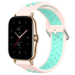 20mm Perforated Breathable Sports Silicone Watch Band, For Amazfit GTS 2 Mini, For Amazfit GTS 2, For Amazfit GTS