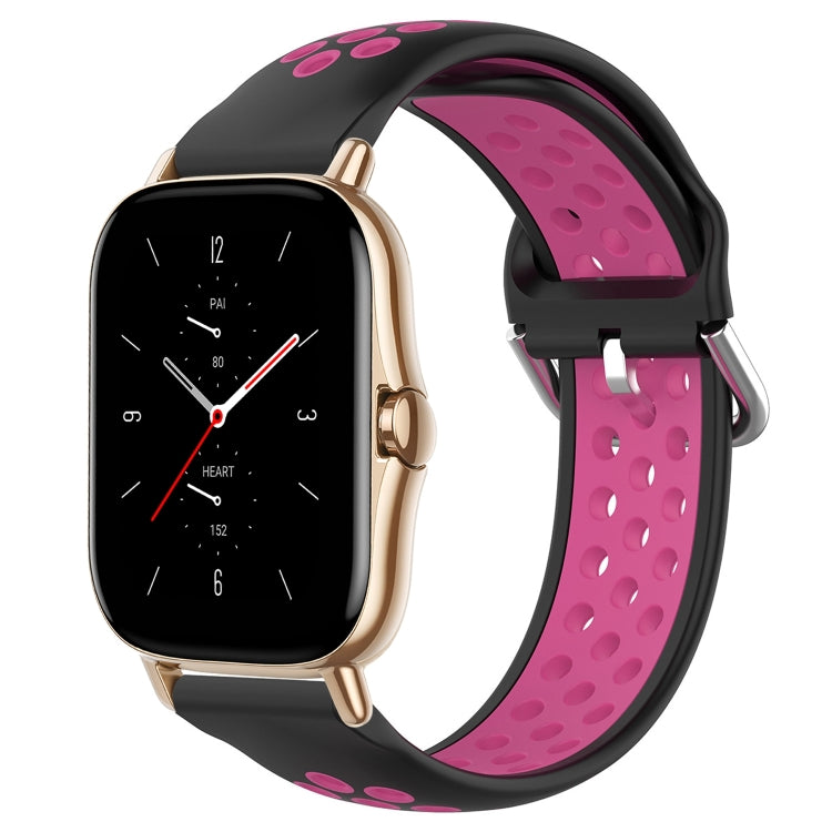 20mm Perforated Breathable Sports Silicone Watch Band, For Amazfit GTS 2 Mini, For Amazfit GTS 2, For Amazfit GTS