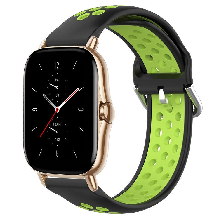 20mm Perforated Breathable Sports Silicone Watch Band, For Amazfit GTS 2 Mini, For Amazfit GTS 2, For Amazfit GTS