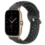 20mm Perforated Breathable Sports Silicone Watch Band, For Amazfit GTS 2 Mini, For Amazfit GTS 2, For Amazfit GTS