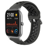 20mm Perforated Breathable Sports Silicone Watch Band, For Amazfit GTS 2 Mini, For Amazfit GTS 2, For Amazfit GTS