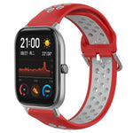 20mm Perforated Breathable Sports Silicone Watch Band, For Amazfit GTS 2 Mini, For Amazfit GTS 2, For Amazfit GTS