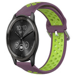 20mm Perforated Breathable Sports Silicone Watch Band, For Garmin Vivomove Trend, For Garmin Vivomove Sport, For Garmin Vivoactive3