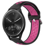 20mm Perforated Breathable Sports Silicone Watch Band, For Garmin Vivomove Trend, For Garmin Vivomove Sport, For Garmin Vivoactive3