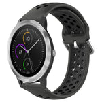 20mm Perforated Breathable Sports Silicone Watch Band, For Garmin Vivomove Trend, For Garmin Vivomove Sport, For Garmin Vivoactive3