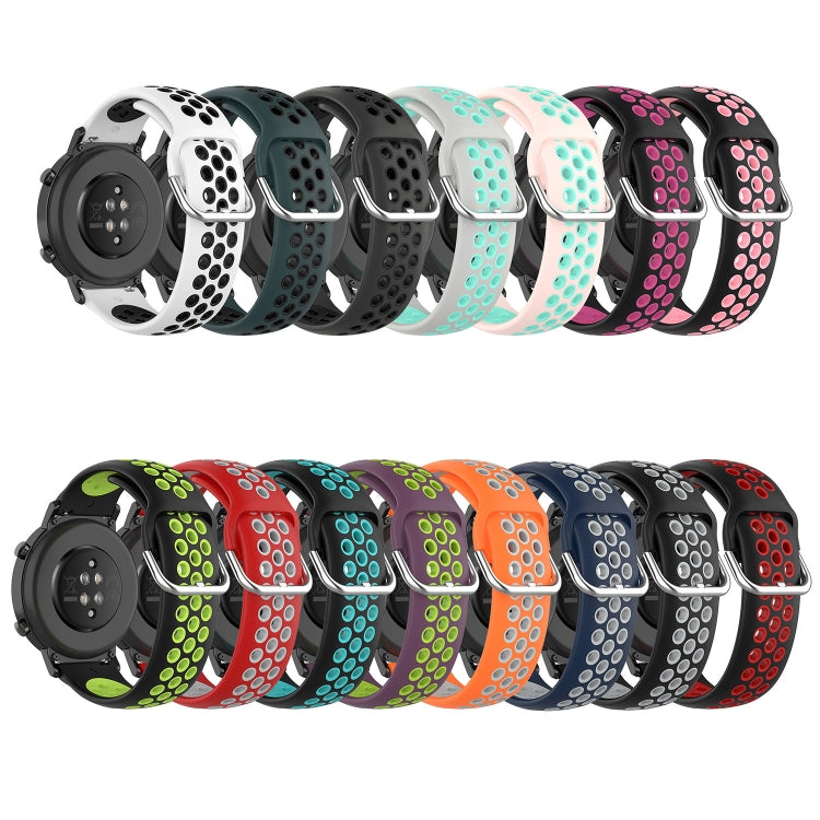 20mm Perforated Breathable Sports Silicone Watch Band, For Garmin Vivoactive3 Music, For Garmin Venu 2 Plus, For Garmin Approach S40