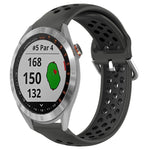 20mm Perforated Breathable Sports Silicone Watch Band, For Garmin Vivoactive3 Music, For Garmin Venu 2 Plus, For Garmin Approach S40