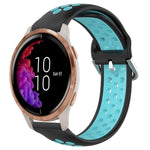 20mm Perforated Breathable Sports Silicone Watch Band, For Garmin Forerunner 158, For Garmin Forerunner 55, For Garmin Venu
