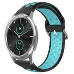20mm Perforated Breathable Sports Silicone Watch Band, For Garmin Venu SQ, For Garmin VivoMove Style, For Garmin VivoMove Luxe