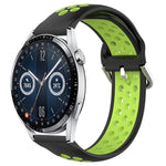 22mm Perforated Breathable Sports Silicone Watch Band, For Huawei Watch GT3 46mm, For Huawei Watch GT Runner, For Huawei Watch 3