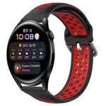 22mm Perforated Breathable Sports Silicone Watch Band, For Huawei Watch GT3 46mm, For Huawei Watch GT Runner, For Huawei Watch 3