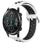 22mm Perforated Breathable Sports Silicone Watch Band, For Honor Watch GS Pro, For Honor Magic Watch 2 46mm, For Honor Watch Dream