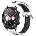 22mm Perforated Breathable Sports Silicone Watch Band, For Honor Watch GS Pro, For Honor Magic Watch 2 46mm, For Honor Watch Dream