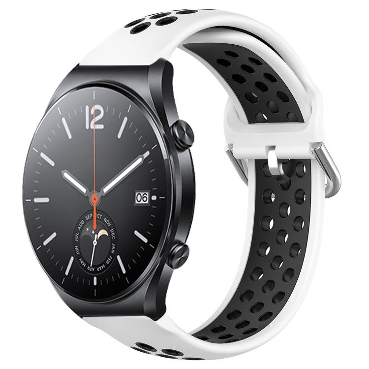 22mm Perforated Breathable Sports Silicone Watch Band, For Xiaomi Watch S2 42mm, For Xiaomi Watch S2 46mm, For Xiaomi MI Watch S1