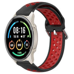 22mm Perforated Breathable Sports Silicone Watch Band, For Xiaomi MI Watch Sport, For Xiaomi Haylou RT2 LS10, For  Xiaomi Haylou RS4 LS12