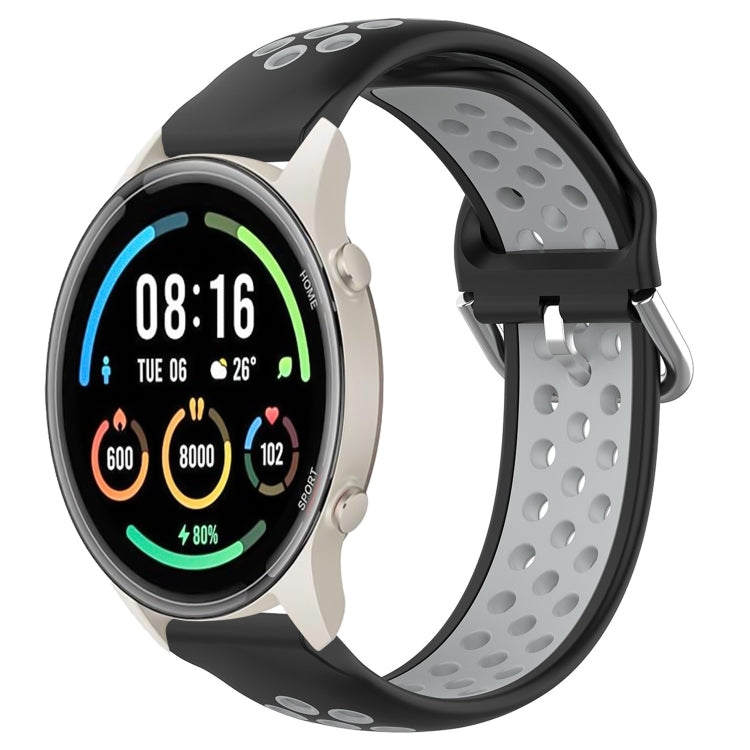 22mm Perforated Breathable Sports Silicone Watch Band, For Xiaomi MI Watch Sport, For Xiaomi Haylou RT2 LS10, For  Xiaomi Haylou RS4 LS12